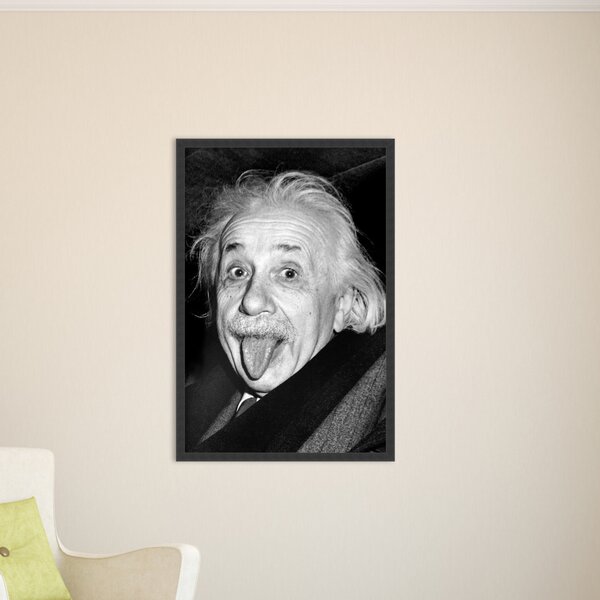 Amanti Art Albert Einstein Funny Face Framed Photographic Print Wayfair